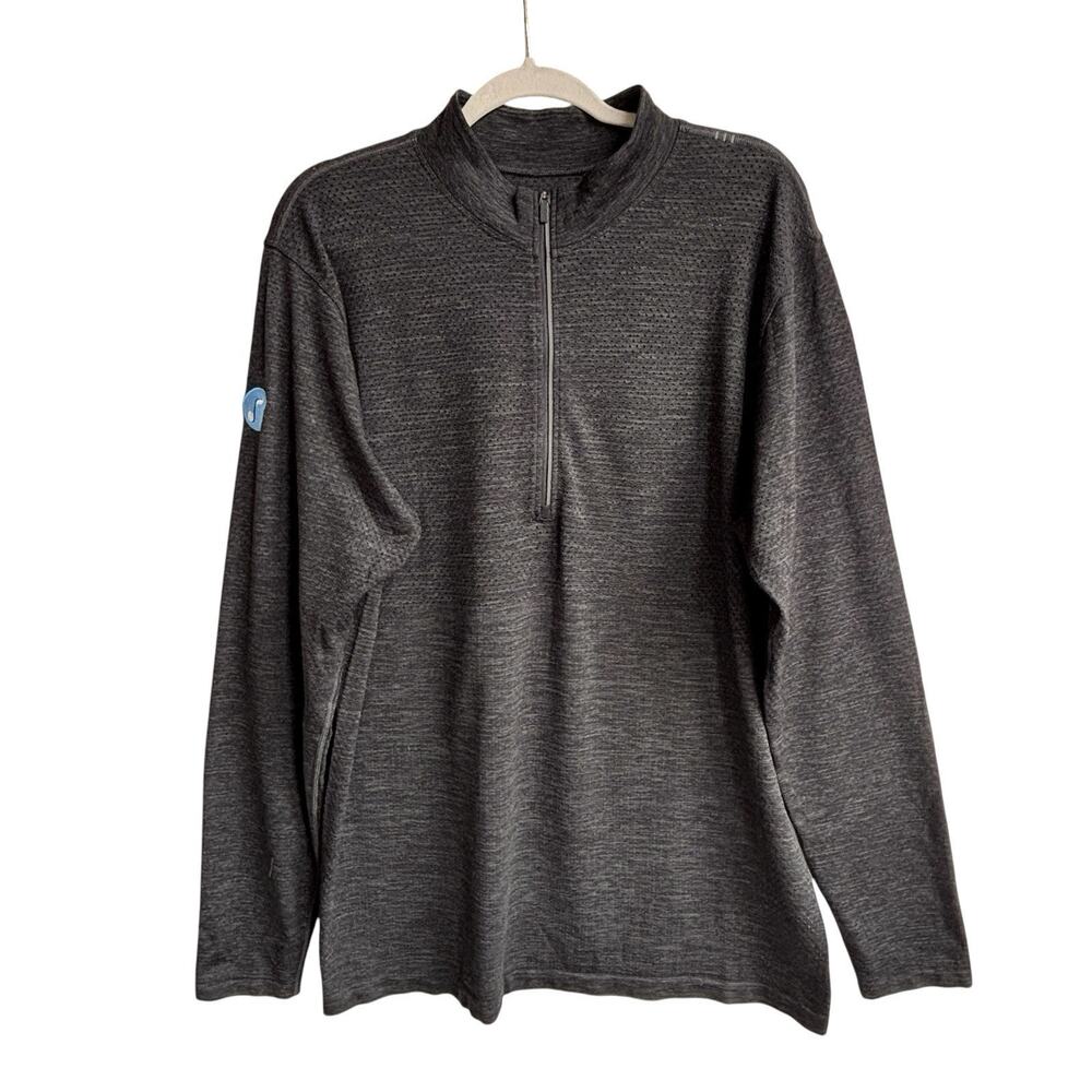 Lululemon Shirt Sz XL 1/2 Zip Charcoal Performance Long Sleeve Pullover. Co Logo - Picture 1 of 14
